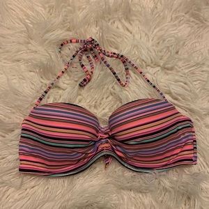 Victoria secret colorful stripped bikini top